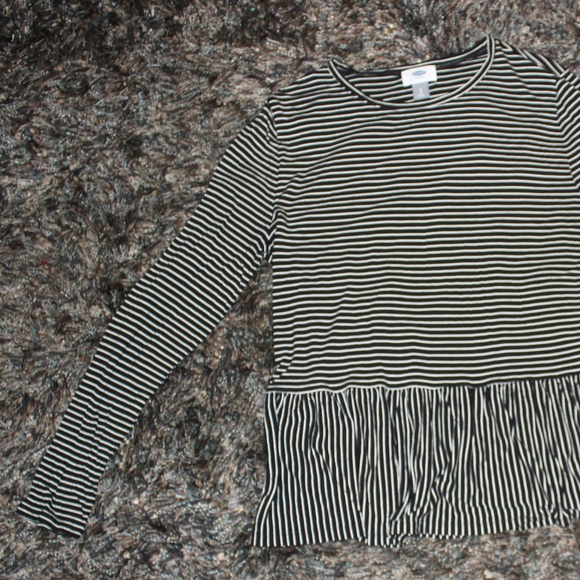 Old Navy Striped Long Sleeve L New Fall - Picture 2 of 6